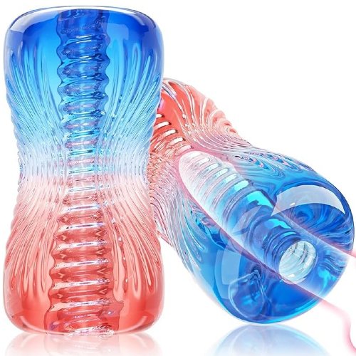 Male Masturbator Sex Toys Red & Blue