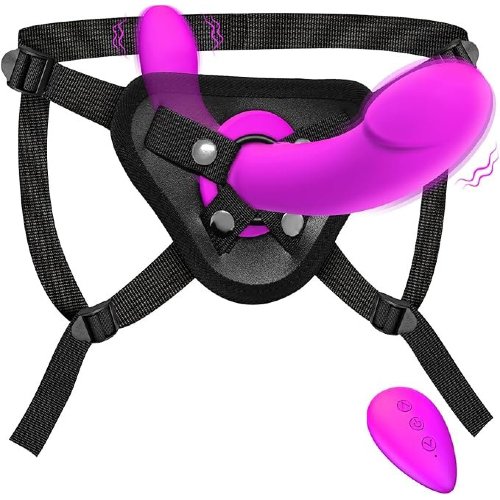 Vibrating Strap On Dildo