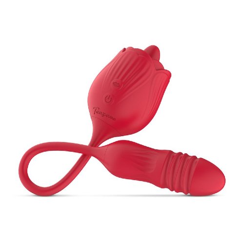Teazers Rose Thrusting Dildo Vibrator