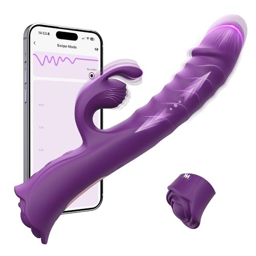 Thrusting Vibrator Dildo For Women