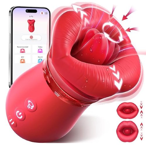 Sovokn Mouth Sucking Vibrator Rose Sex Toy