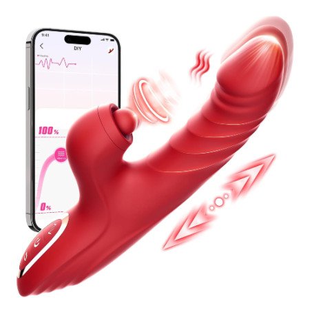 Vibrator Thrusting Dildo for Women