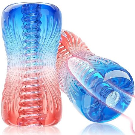 Male Masturbator Sex Toys Red & Blue