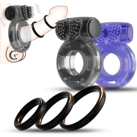  Vibrating Cock Ring Sex Toys