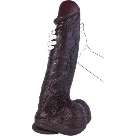 10 Inch Thick Big Black Dildo